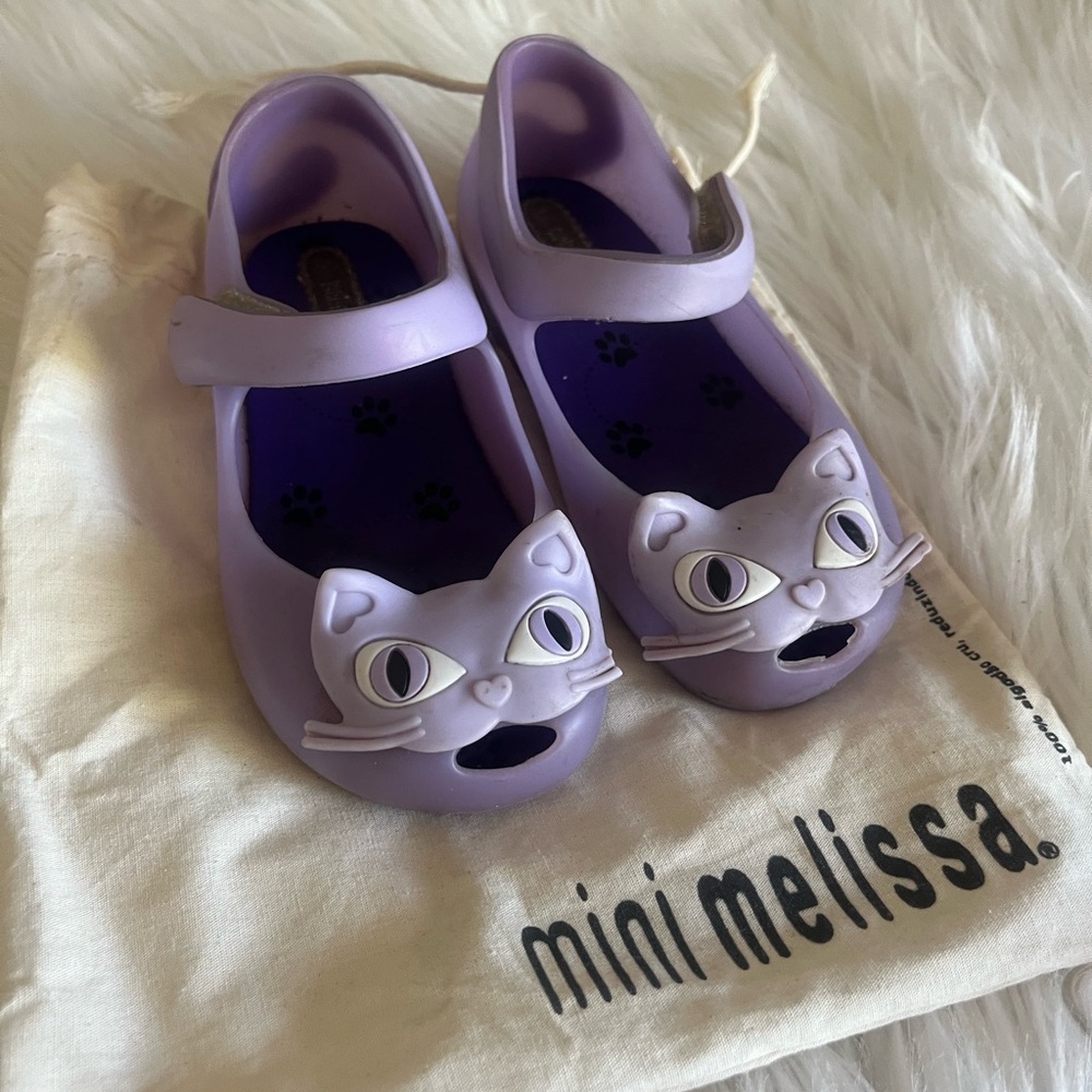 🦩CLEARANCE🦩  Mini Melissa Lavender Cat Dress Shoes